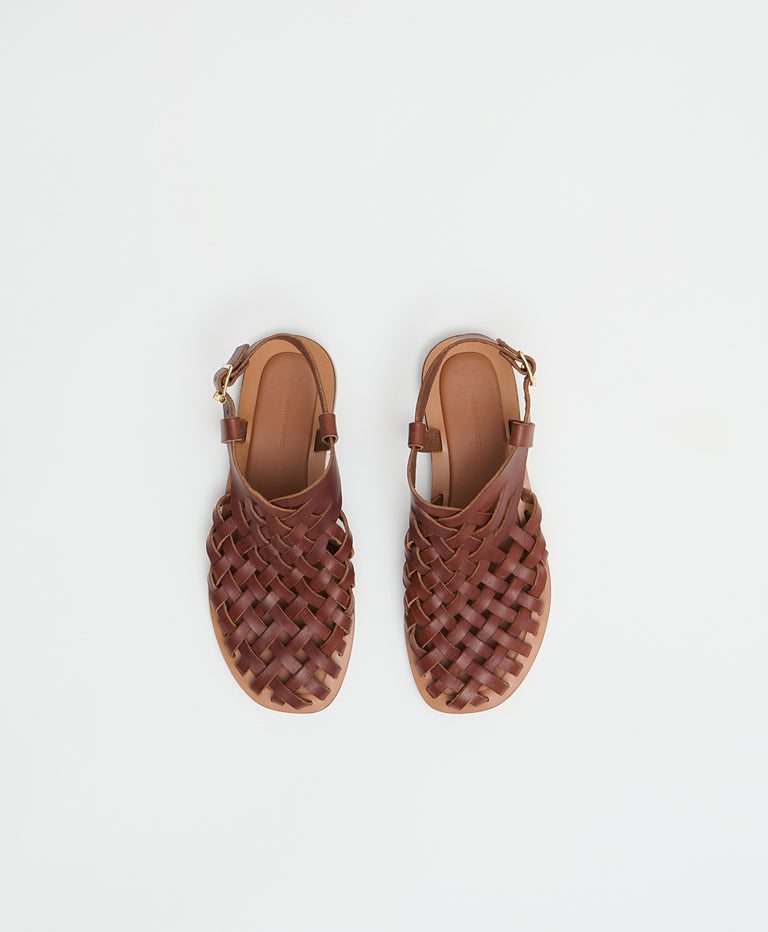 Woven Sandal - Chocolate