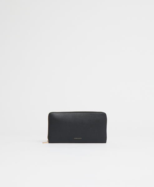 Zip Continental Wallet - Black
