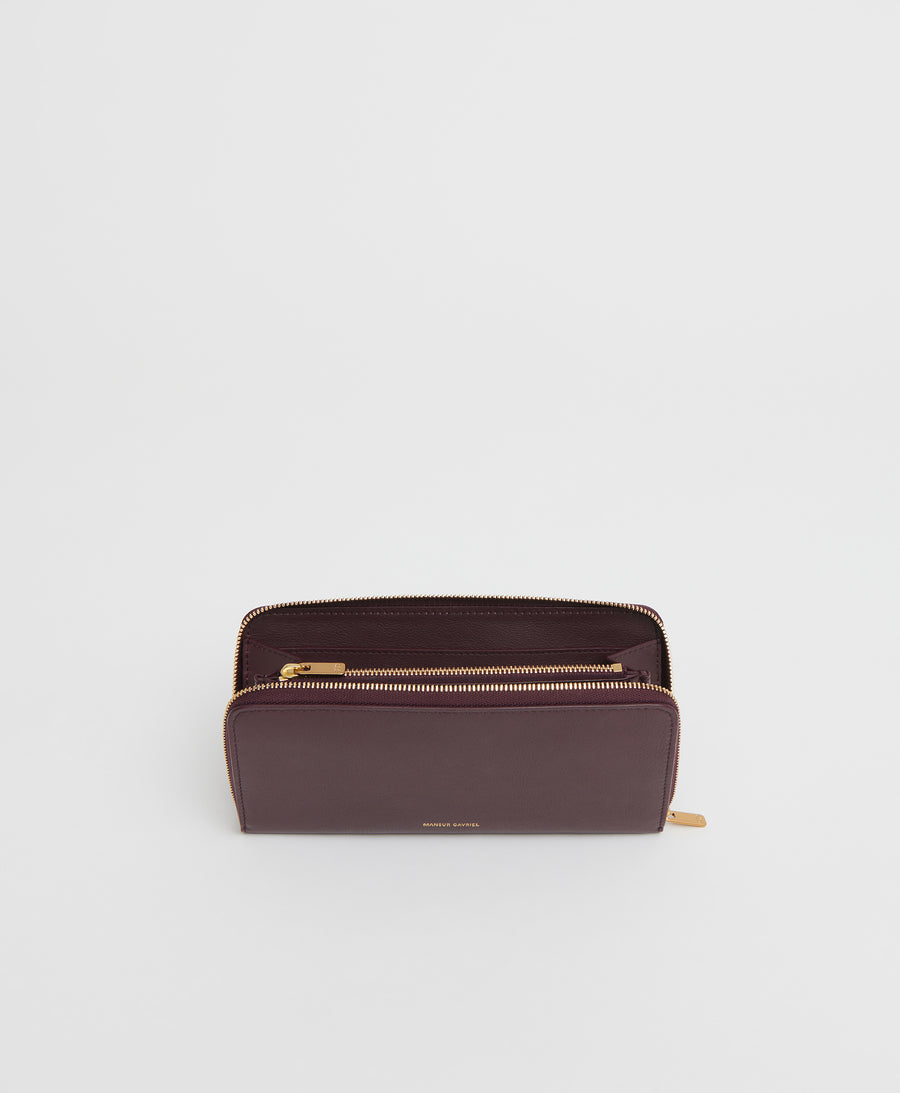 Zip Continental Wallet - Plum