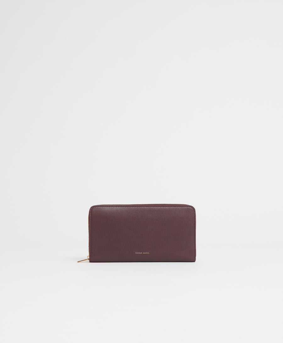 Zip Continental Wallet - Plum