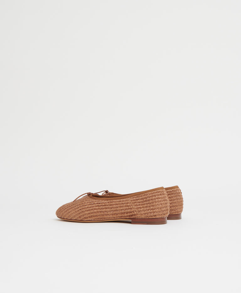 Raffia Dream Ballerina  -  Caramel