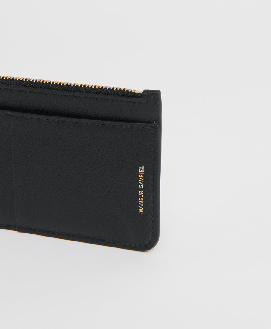 Zip Card Holder  -  Black
