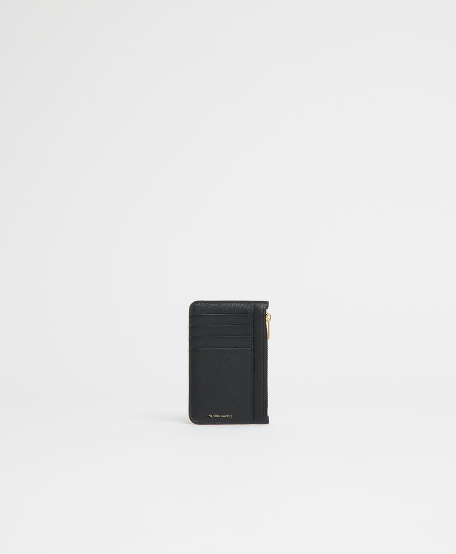 Zip Card Holder  -  Black