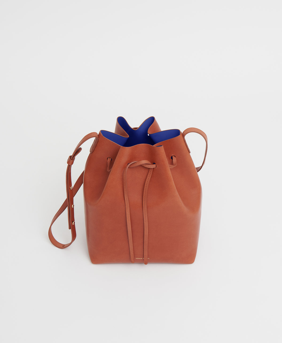 Bucket Bag  -  Brandy/Royal