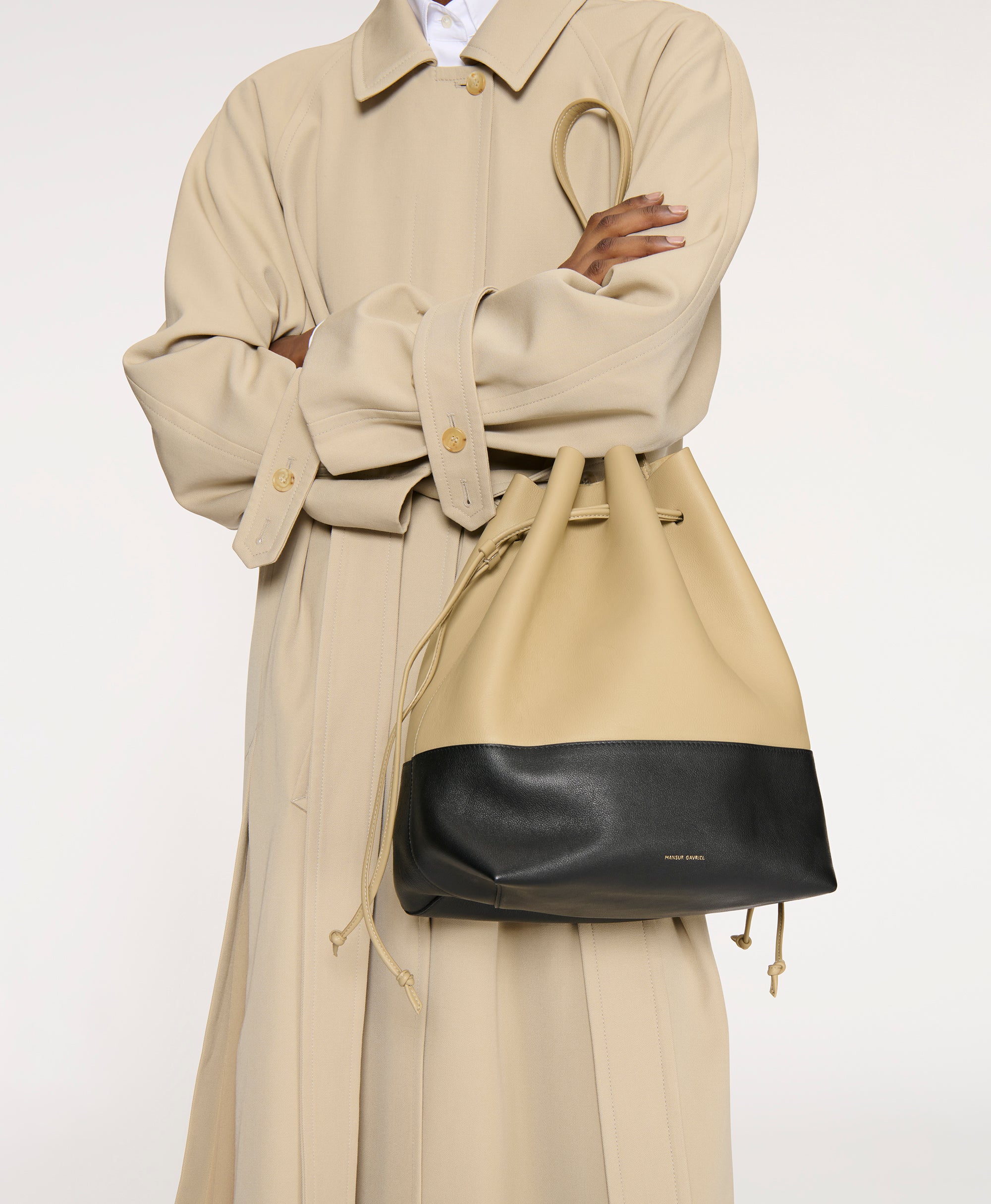 Drawstring Cabas - Pomodoro/Black