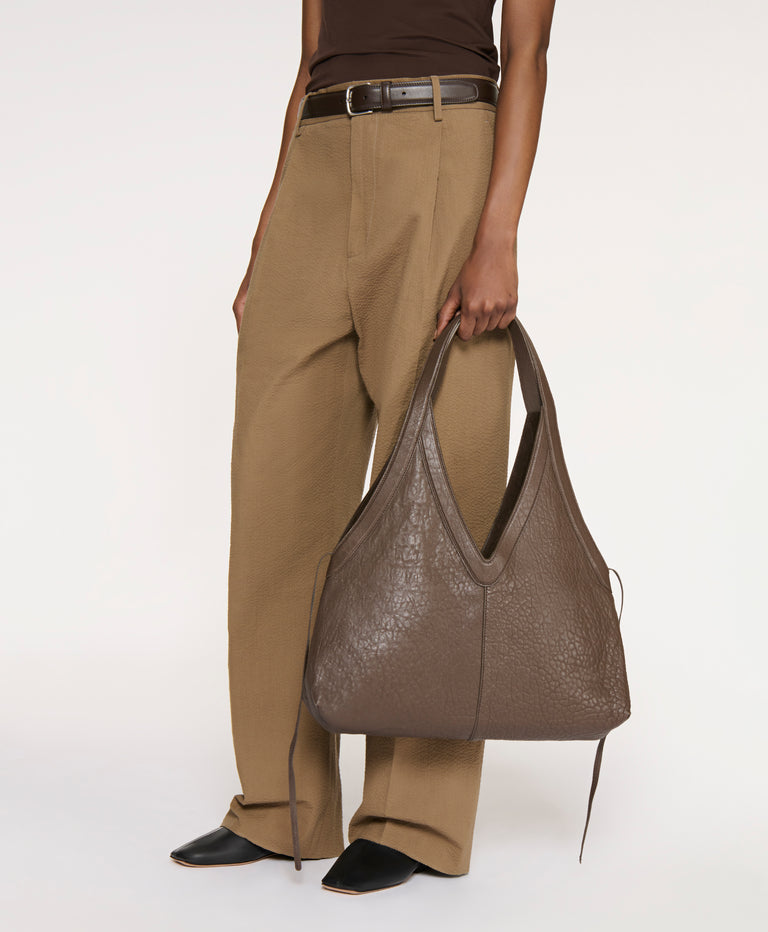 Soft M Tote - Ebony on model 