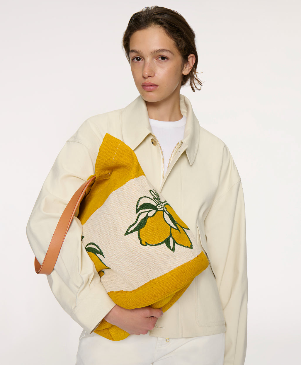 Limited Edition Pascucci Bag - Limone on model  view 2