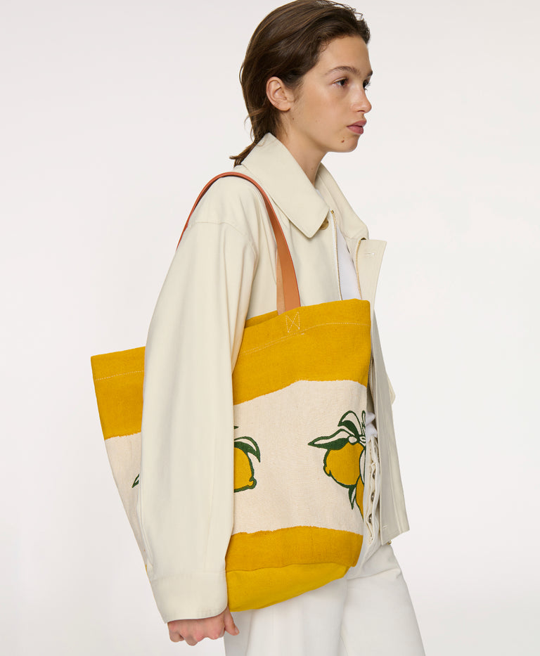 Limited Edition Pascucci Bag - Limone on model 