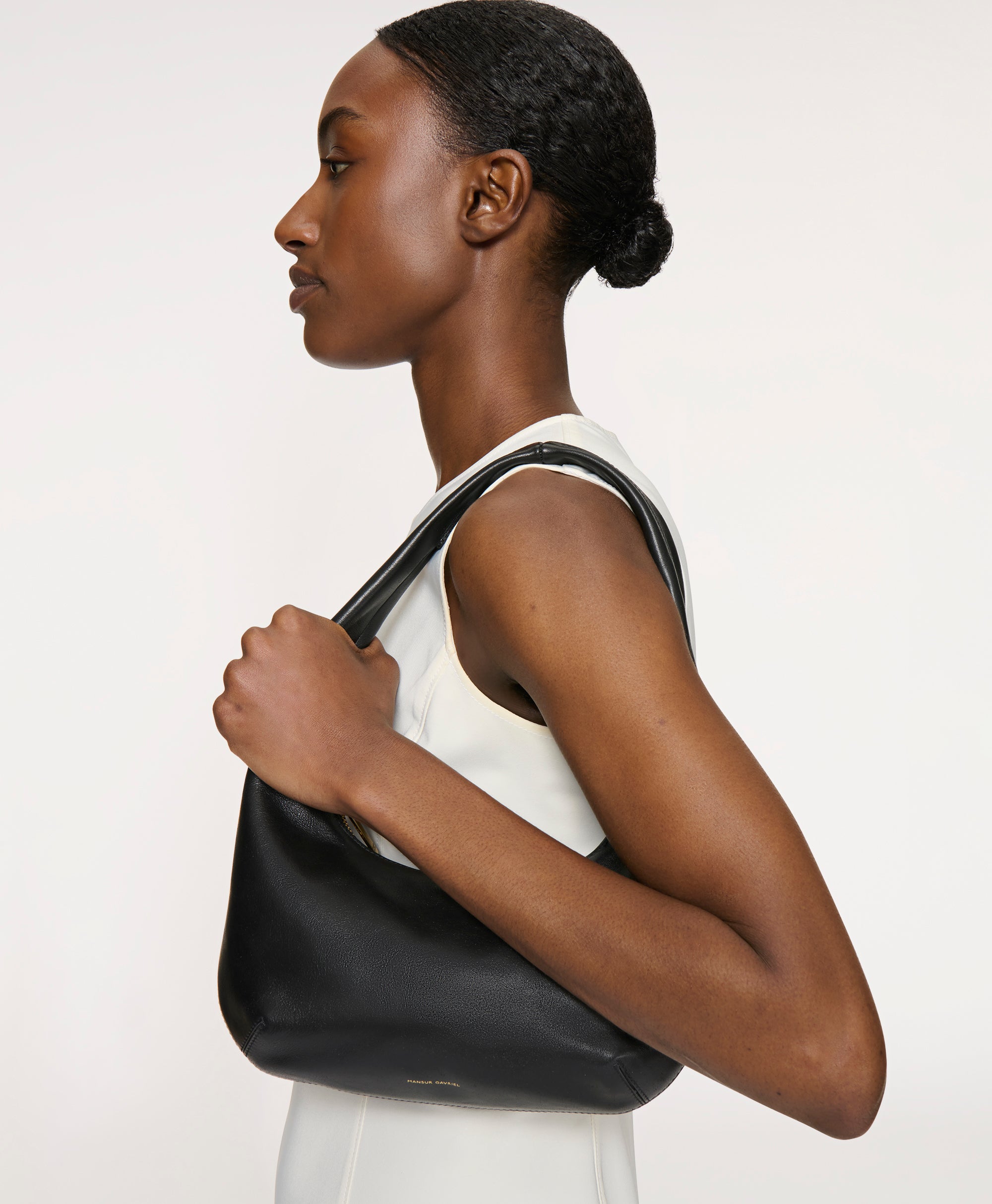 Baccarat ミニマルズ ポニー Mini Gnocchi Bag - Black