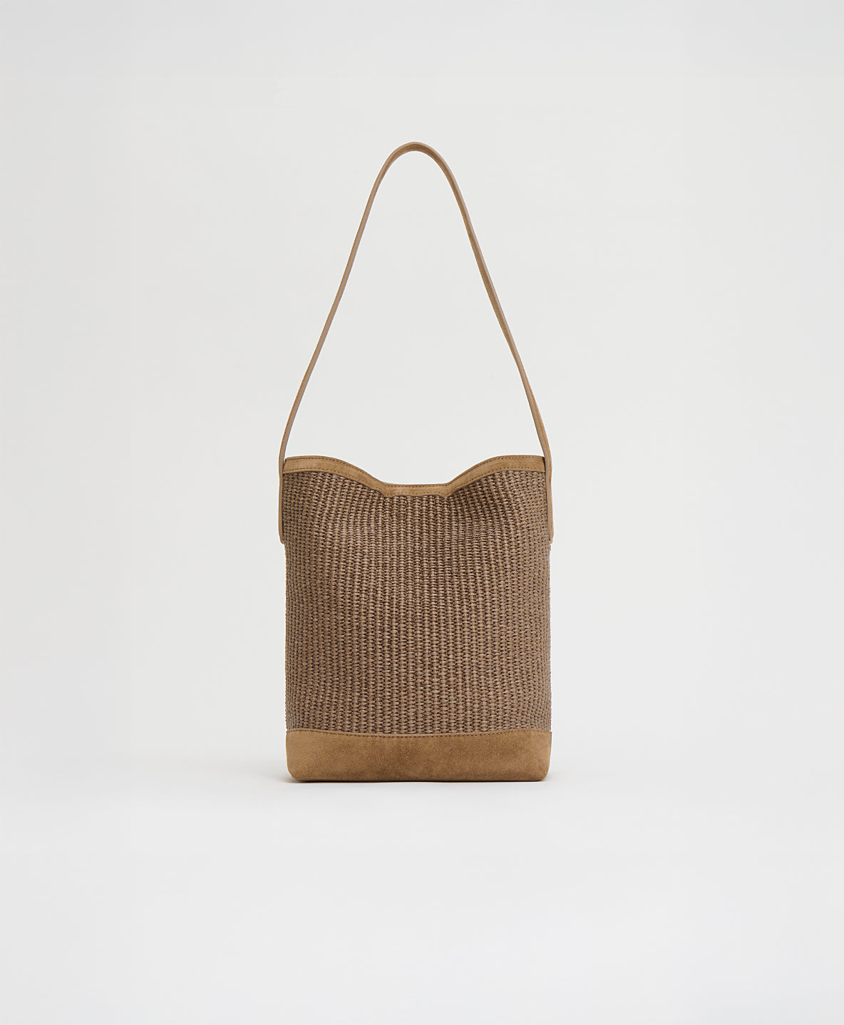 Small Everyday Cabas - Anise Raffia/Anise Suede view 1