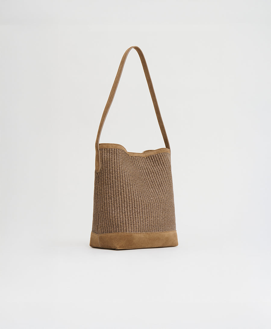 Small Everyday Cabas - Anise Raffia/Anise Suede view 2