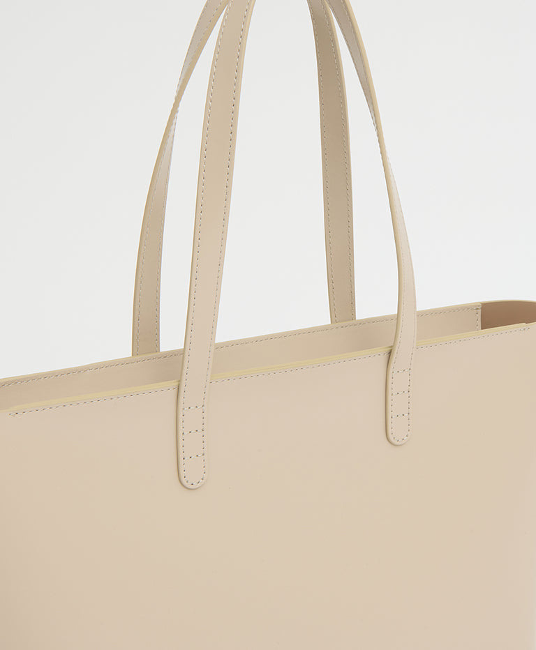 Small Zip Tote - Light Grey
