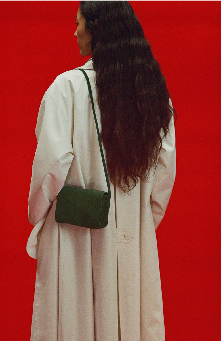 Clio Bag - Moss Suede