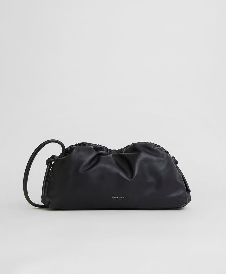 Oversized Cloud Clutch  -  Black/Flamma