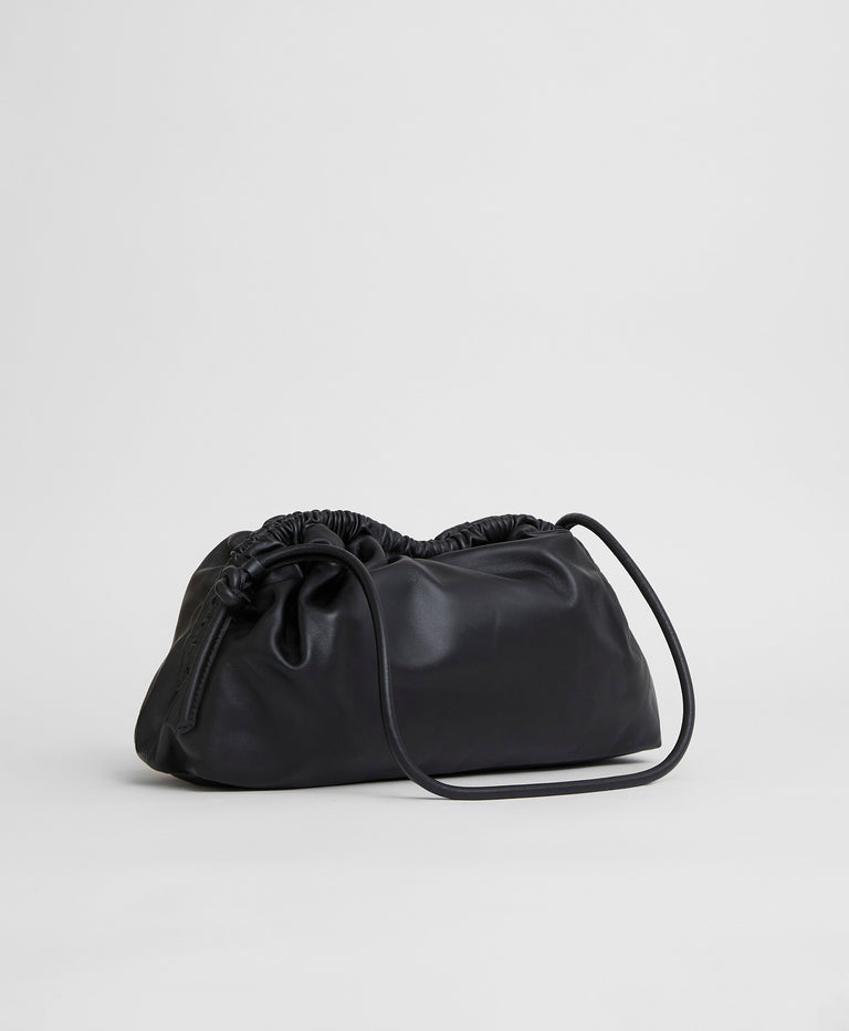 Oversized Cloud Clutch  -  Black/Flamma