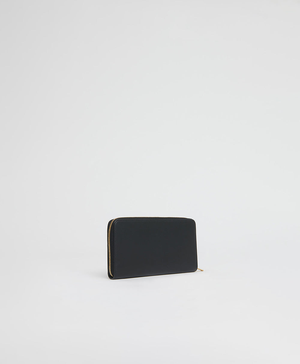 Zip Continental Wallet - Black/Flamma