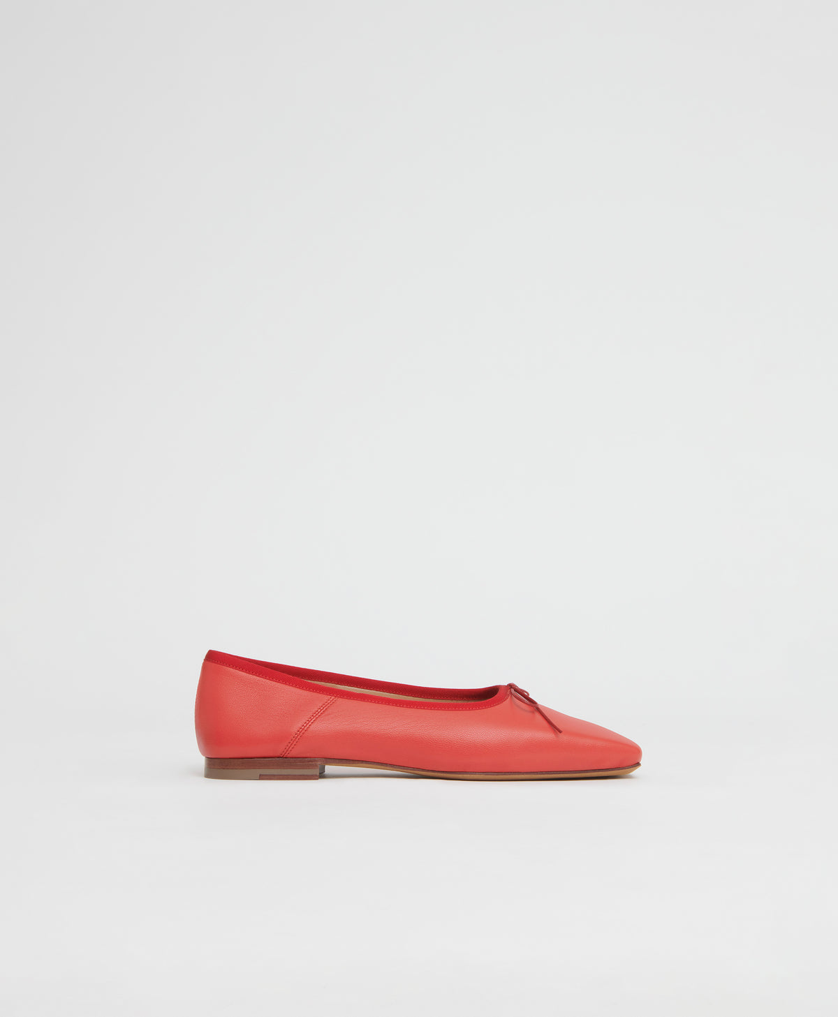 Square Toe Ballerina  -  Poppy