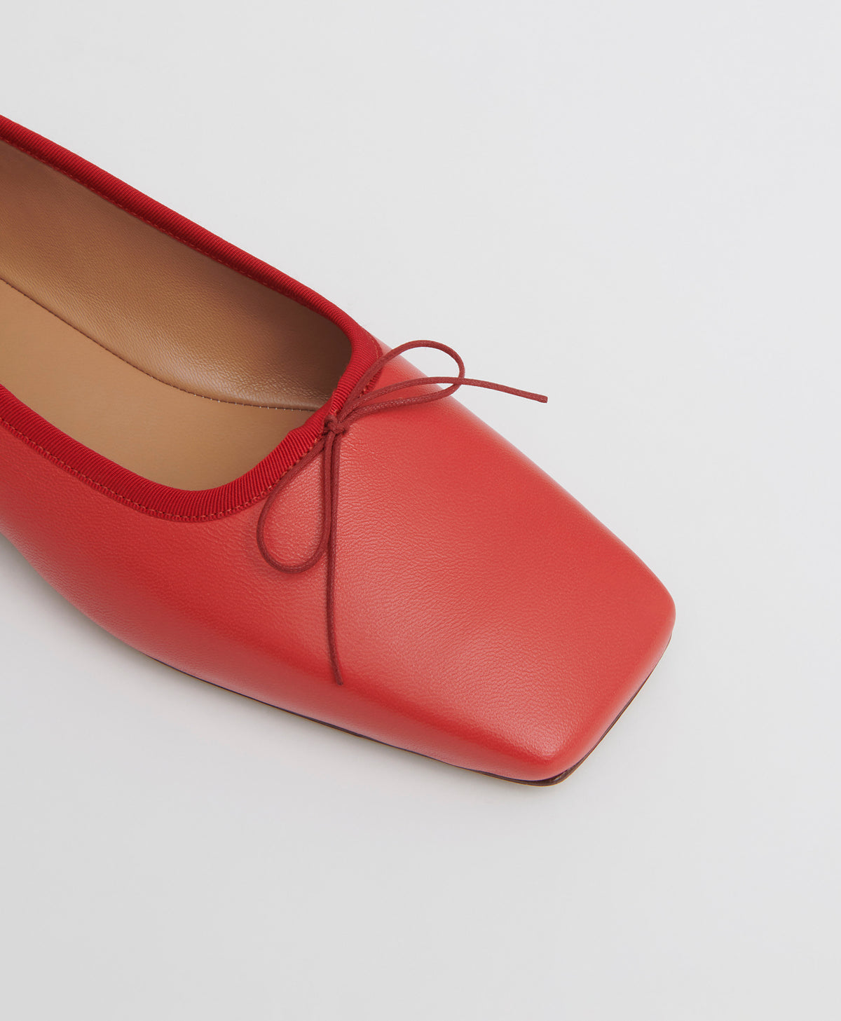 Square Toe Ballerina  -  Poppy