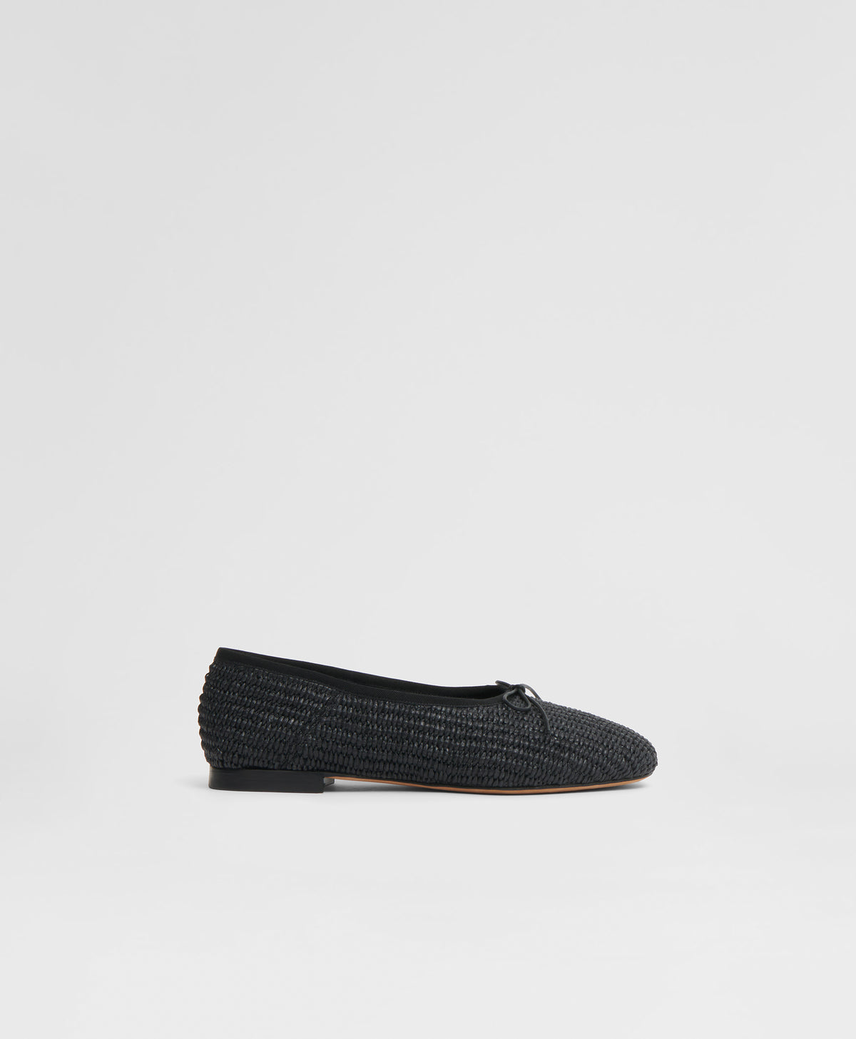 Raffia Dream Ballerina  -  Black
