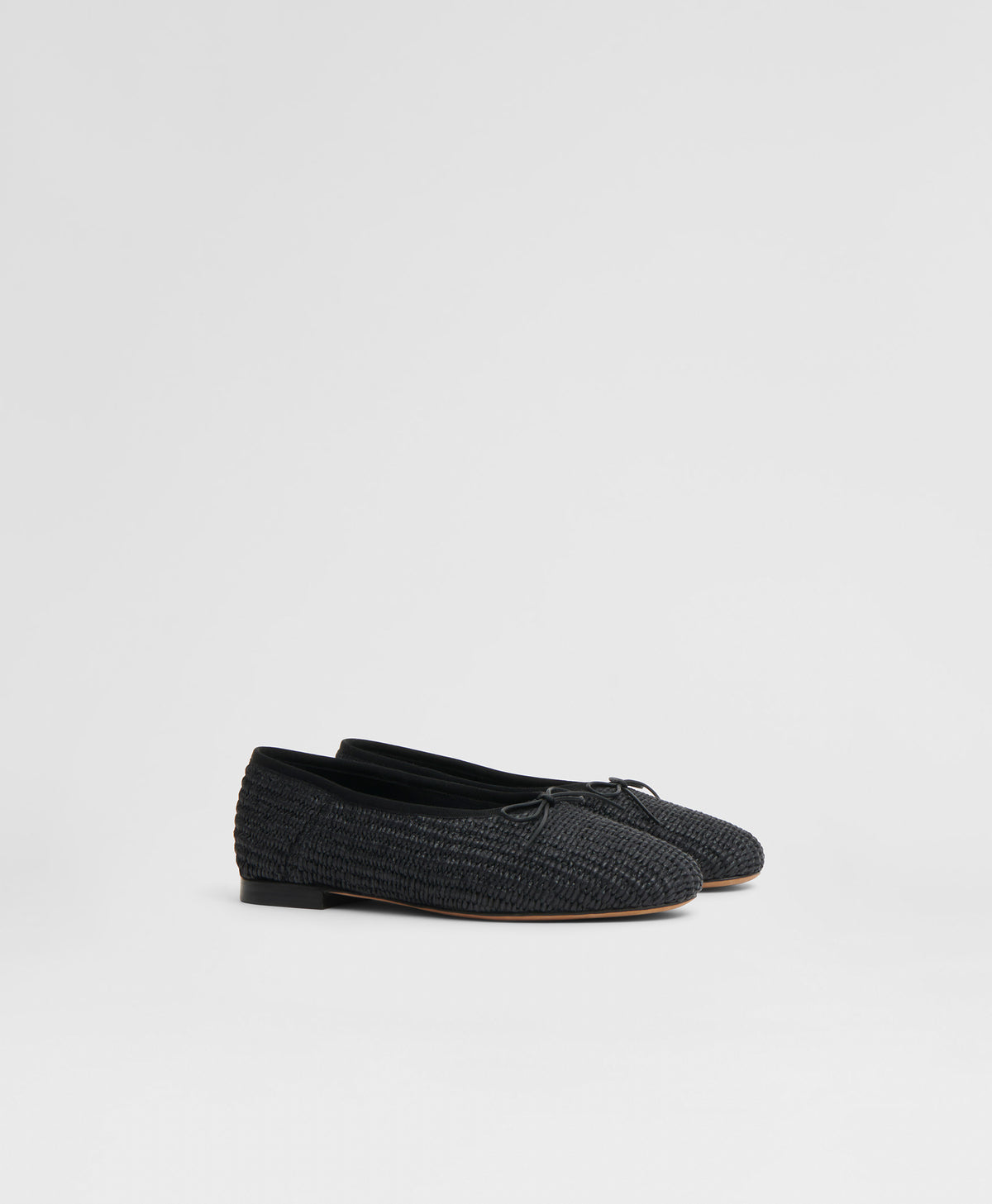 Raffia Dream Ballerina  -  Black