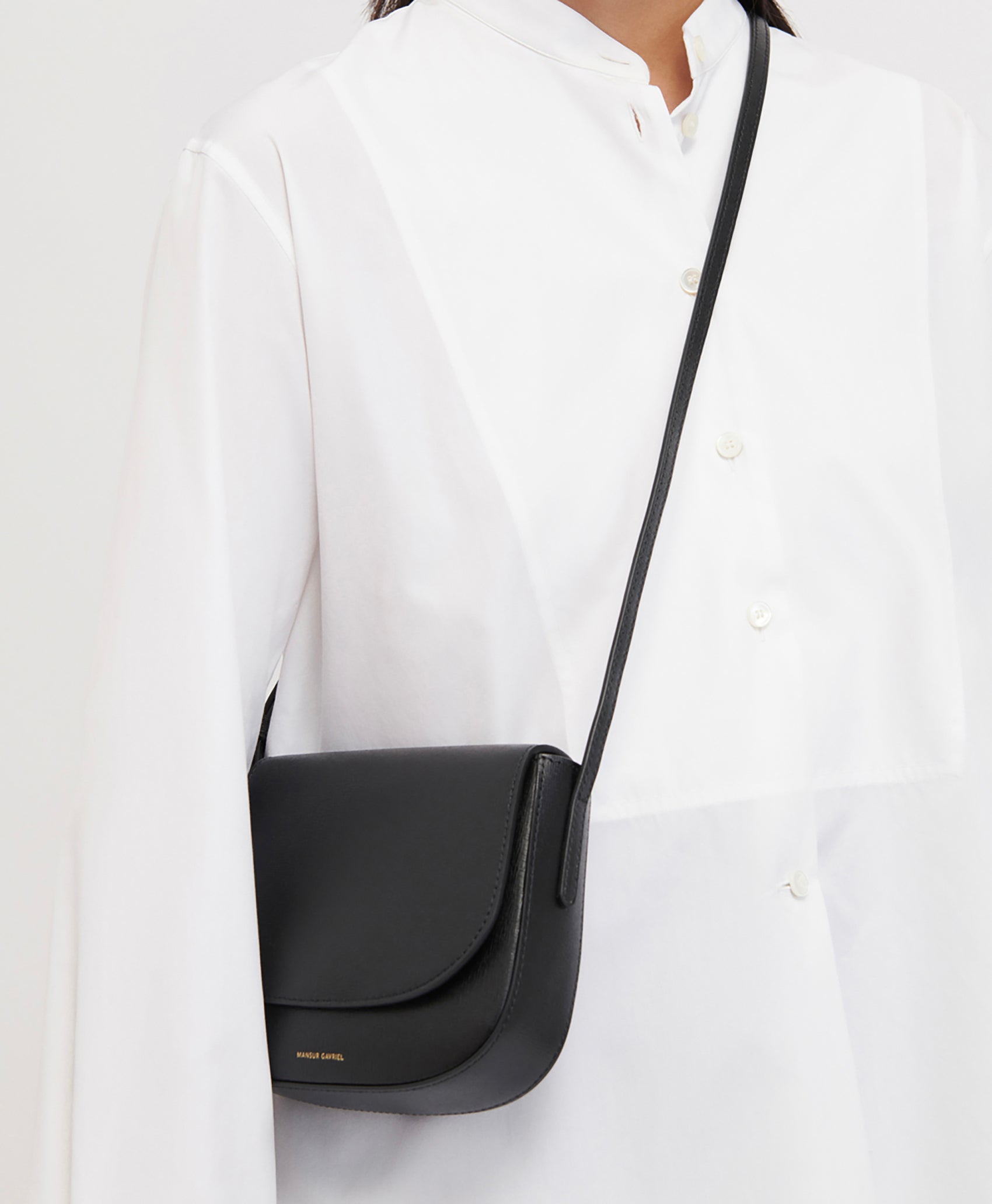 Mansur Gavriel Women's Classic Mini Crossbody - Black - Shoulder Bags