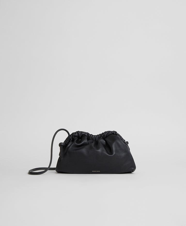 Mini Cloud Clutch  -  Black/Flamma