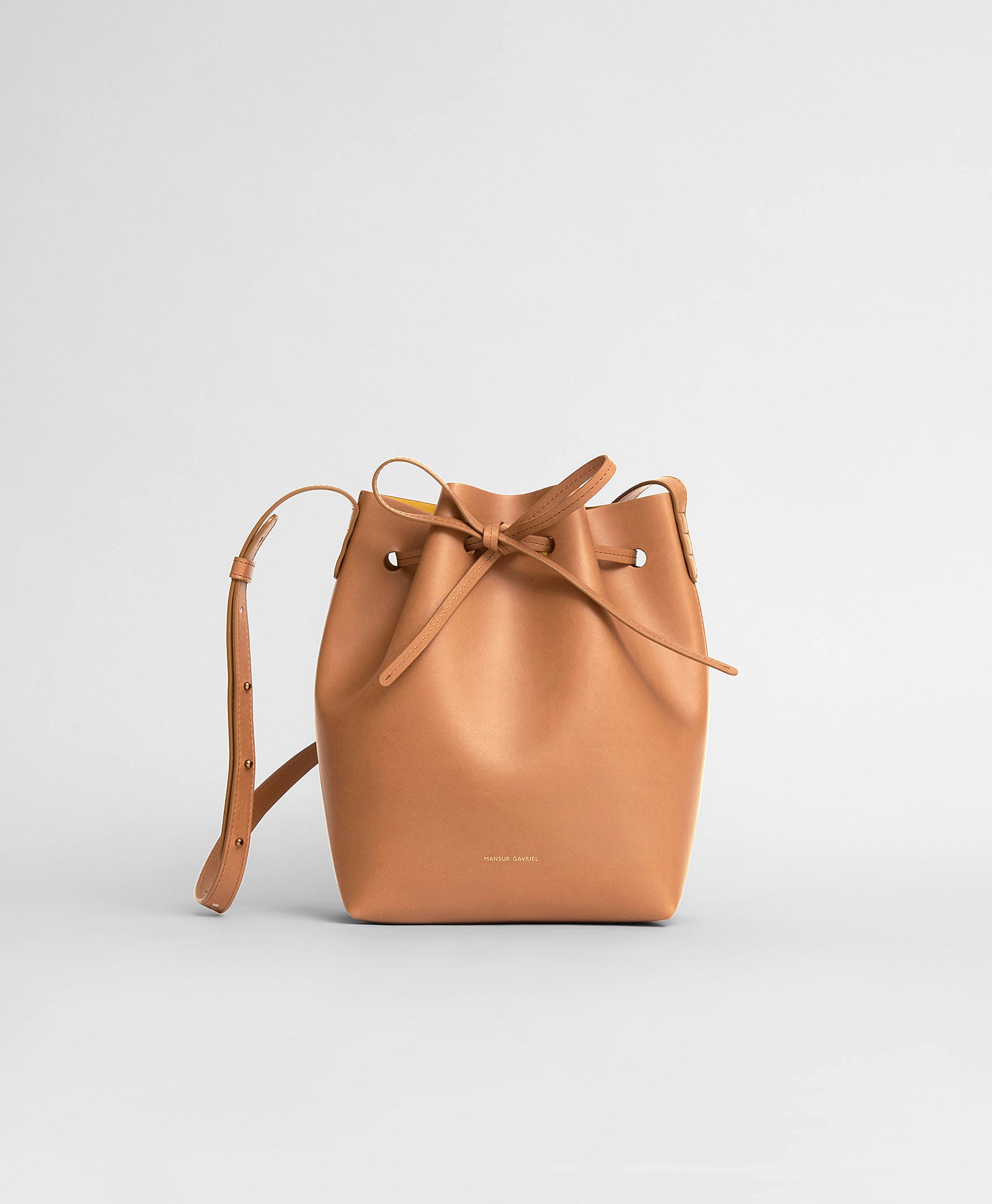 Mansur Gavriel Apple Leather Bucket Bag Review With Photos