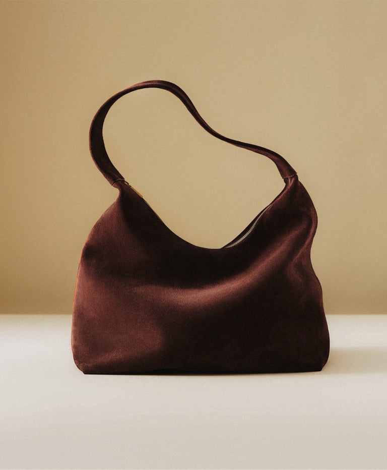 Maxi Candy Hobo  -  Chocolate Suede
