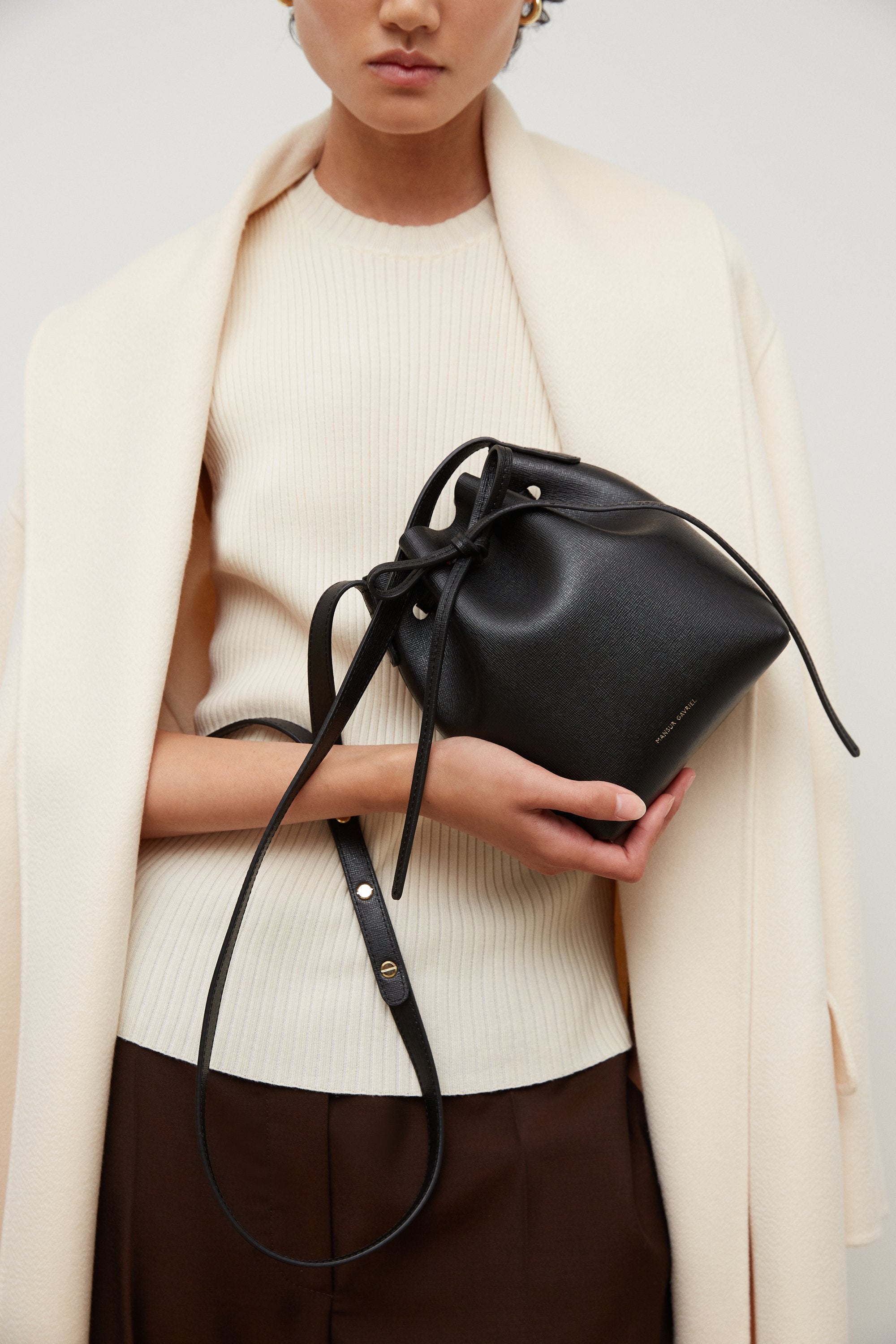 T Monogram Clear Micro Bucket Bag: Women's Designer Mini Bags