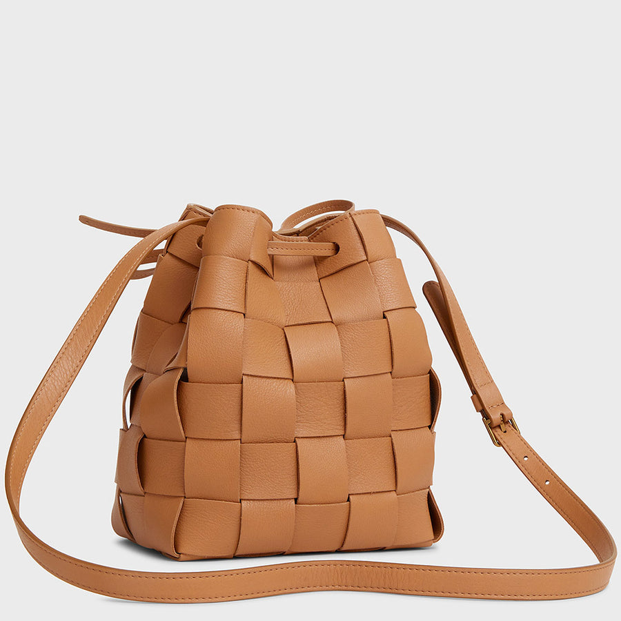 A Mansur Gavriel Upcycled Woven Mini Bucket Bag Review