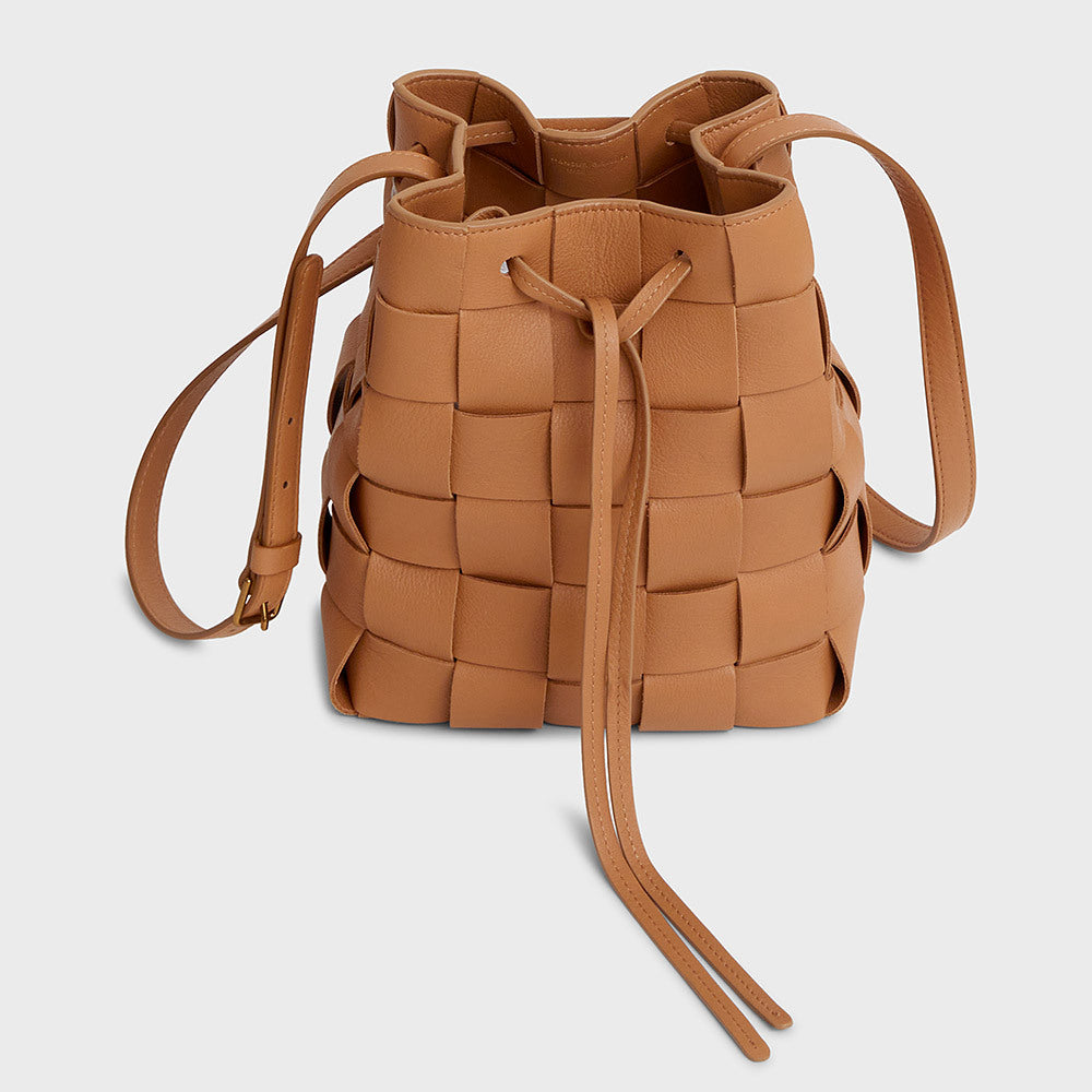 Mansur gavriel shearling bucket bag discount